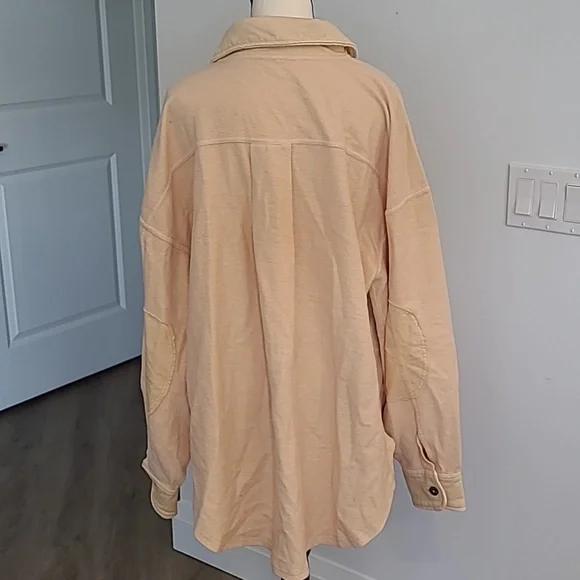 Free People Tan Button-Up Jacket - Picture 2 of 7